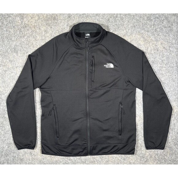 The North Face Canyonlands Jacket Men’s L Black Full Zip Soft Shell Pockets - Picture 1 of 8